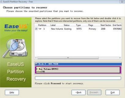 EaseUS Partitie Herstel Wizard