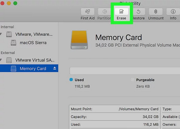 Find SD Card Mac