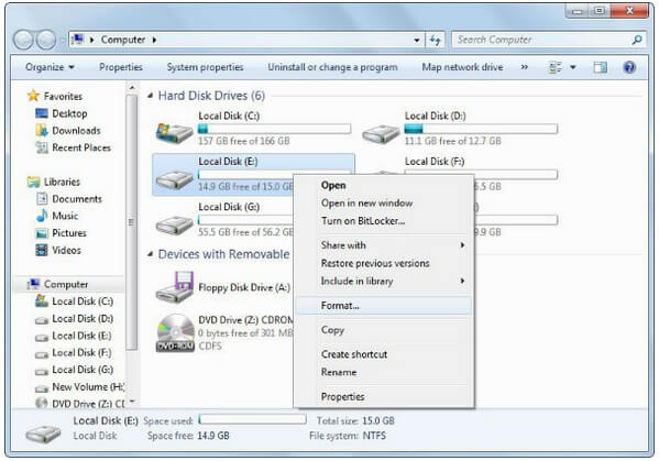 Format harddisk