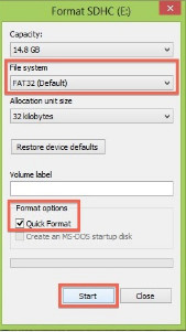 Formatteer de SD-kaart op Windows