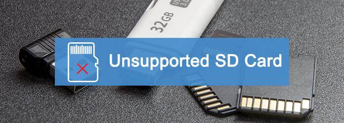 SD 카드가 비어 있거나 지원되지 않는 파일 시스템입니다.