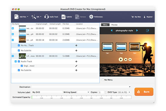 DVD Creator для Mac