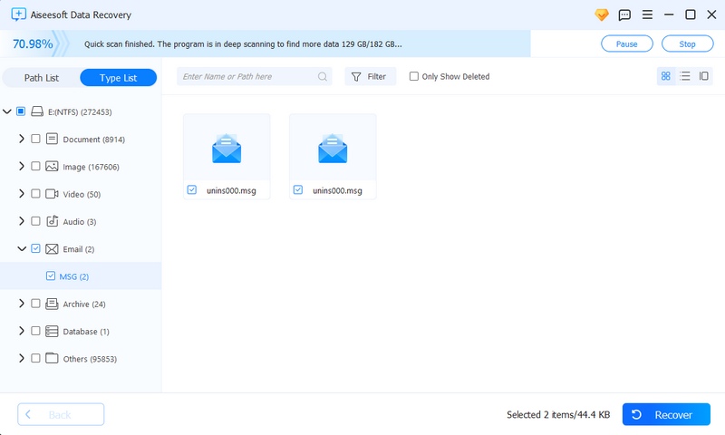Locate the Lost Email and Recover