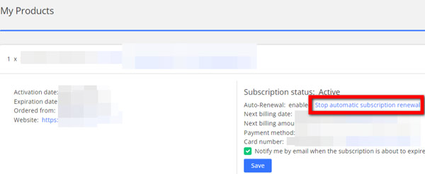 2Checkout Cancel Subscription