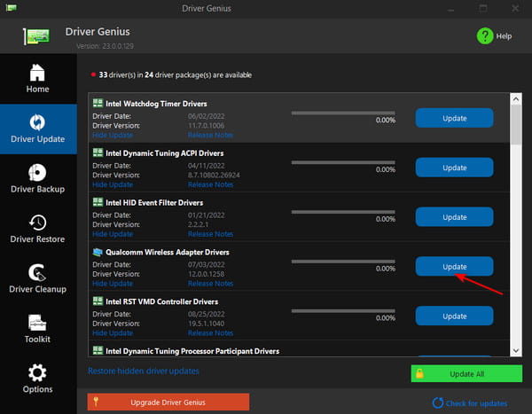 Driver Genius Driveropdatering