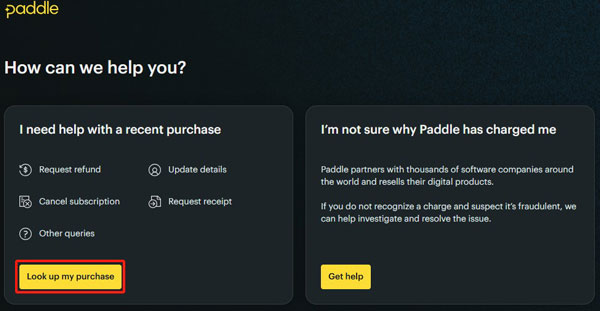 Paddle Support