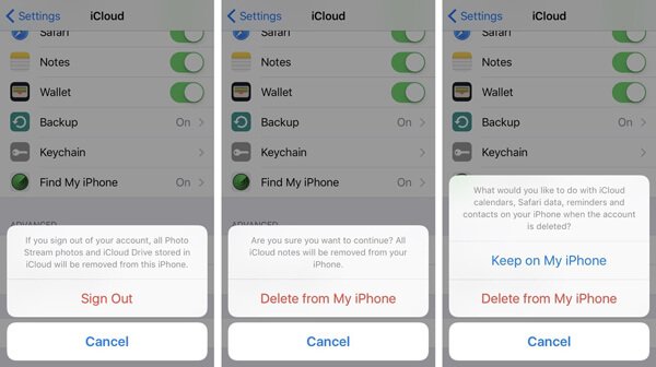 Hogyan lehet törölni az iCloud fiókot az iPhone készülékről