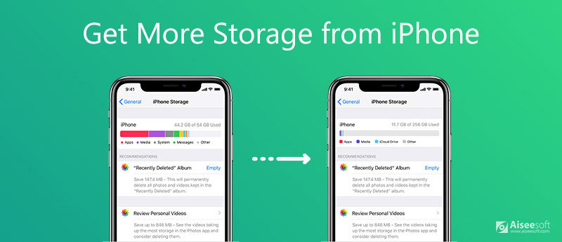Få mer lagringsplass fra iPhone