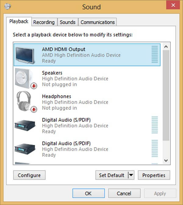 Uscita audio HDMI