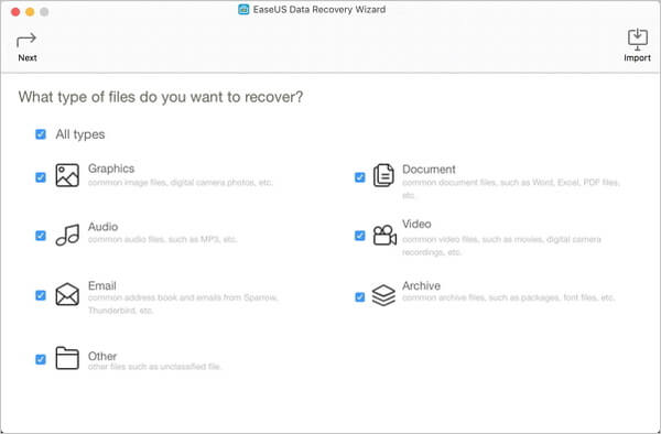 Mac Data Recovery Interface