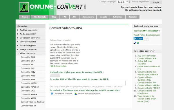 Online ARF naar MP4 Converter