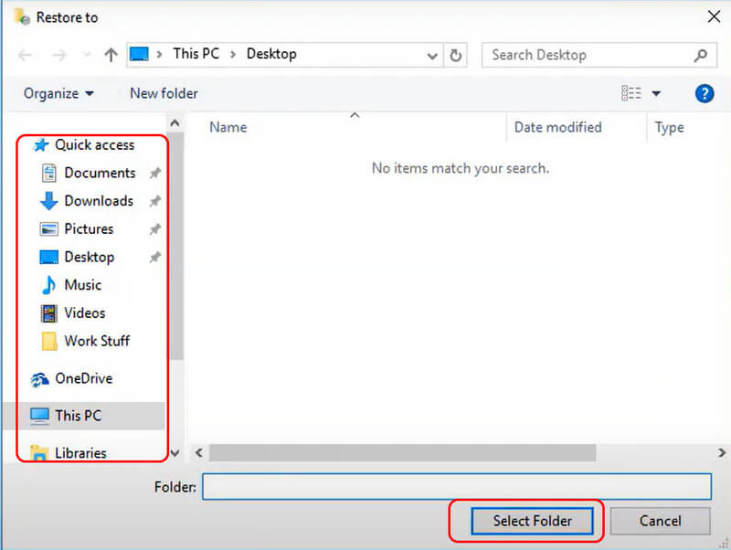 Click Select Folder