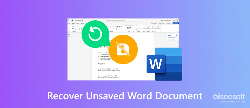 Recover An Unsaved Word