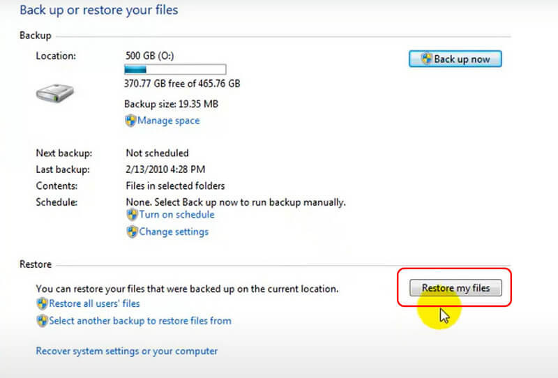Restore My Files