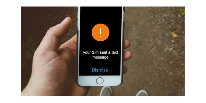 Your SIM sent a text message