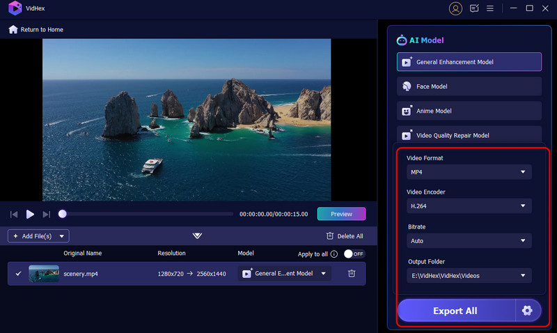 Vidhex Set Export