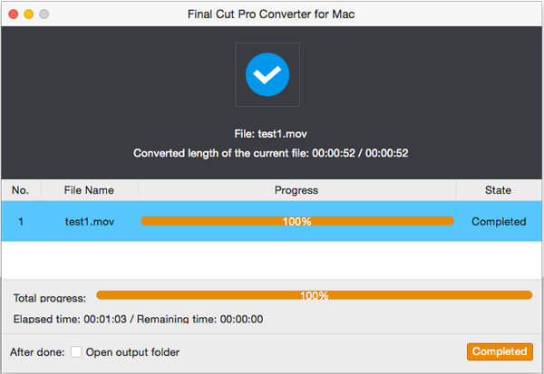 Convert to final cut pro