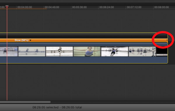 Final Cut Pro Slow Motion-aanpassing