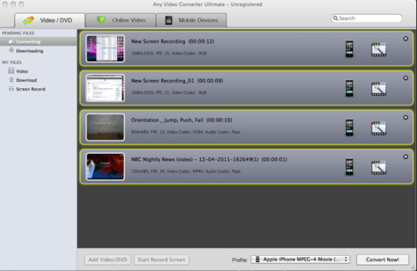 AVC Enhver Video Converter Ultimate til Mac