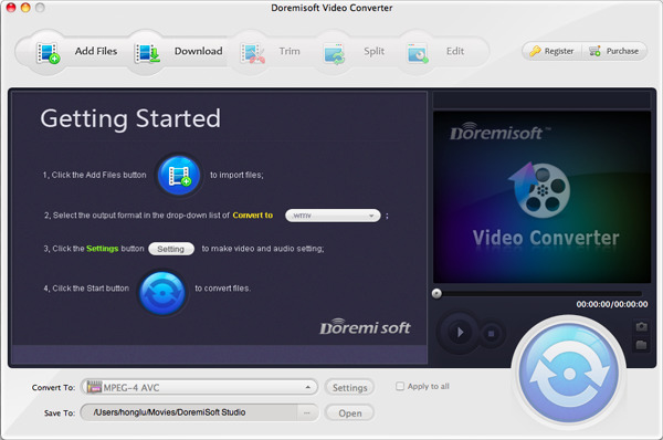 Doremisoft Flip Video Converter voor Mac