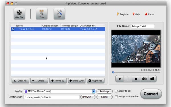 Mac için iOrgsoft Flip Video Dönüştürücü