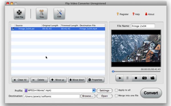 Flip Video Converter per Mac iOrgsoft