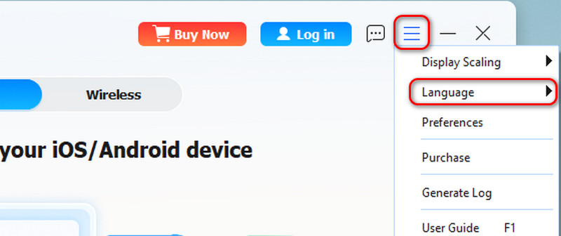 Foneease Change Language