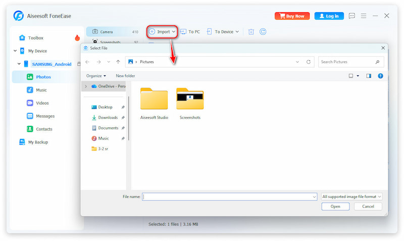 Import Computer to Phone
