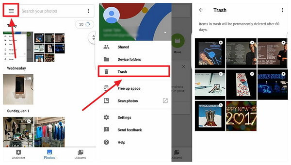 Android Photo Recovery Google Photos -sovelluksen avulla