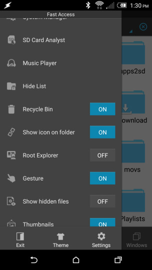 ES File Explorer papirkurv