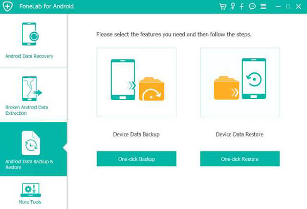 Scegli il backup dei dati del dispositivo