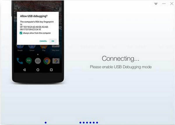 Verbind Samsung Note en voer Kingo Root uit