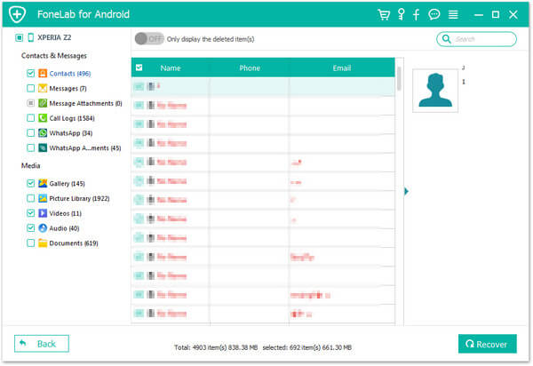 Voorbeeld van contactpersonen