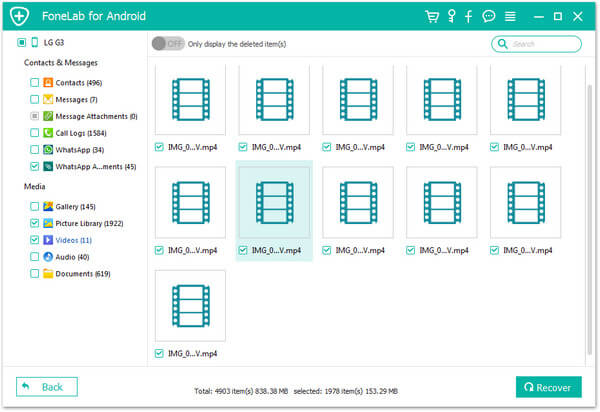 View and Recover Contacts