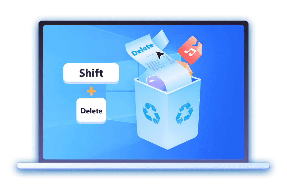 Deleted by Shift + Delete
