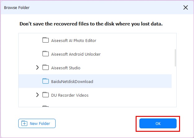 Select File And Click Ok To Save It