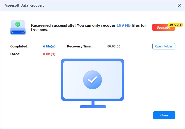 Succeesfull Hard Drive Recovery