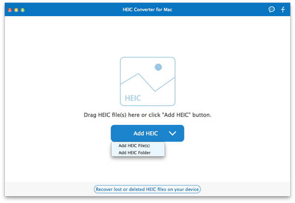 Screenshot of Aiseesoft HEIC Converter for Mac