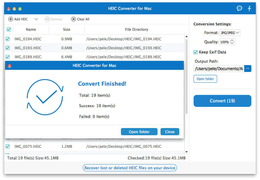 HEIC-conversie