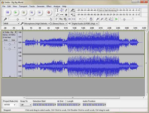 Voeg Flac toe aan Audacity