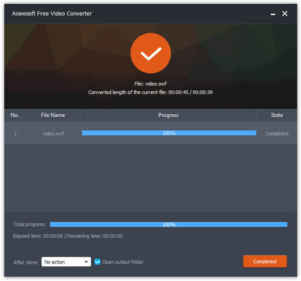 Convert MP4 to SWF