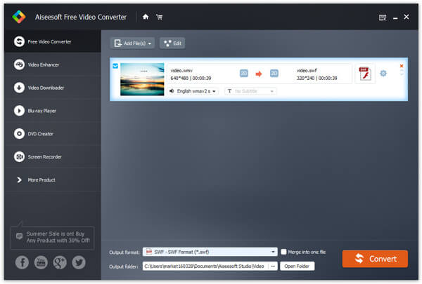 Free WMV to SWF