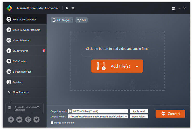 Interfaccia convertitore video gratuita