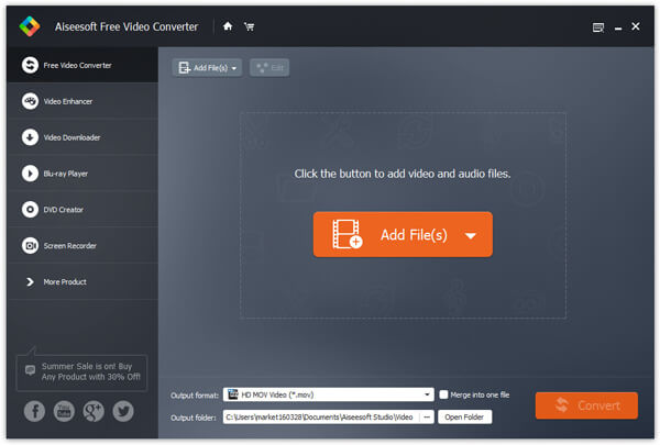 Kør Gratis Video Converter