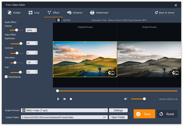 aiseesoft free video editor