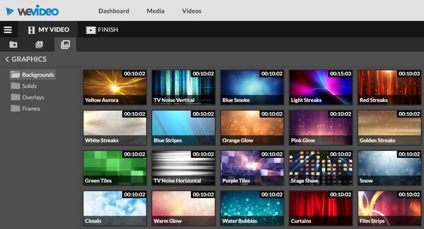 Graphics on WeVideo
