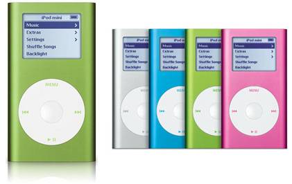 L'iPod mini di seconda generazione