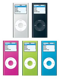 L'iPod nano di seconda generazione