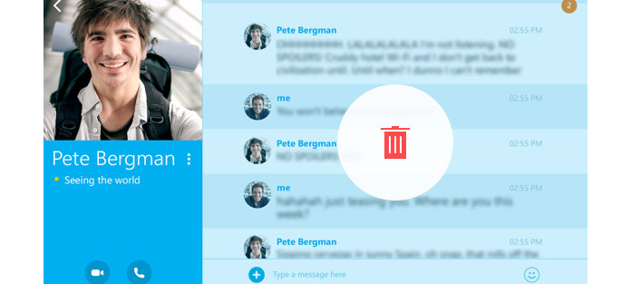 Τρόπος διαγραφής μηνυμάτων Skype