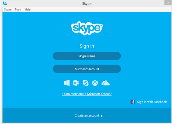 Avvia Skype